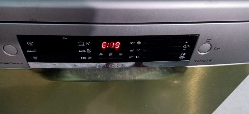Máy rửa bát Bosch báo lỗi E19
