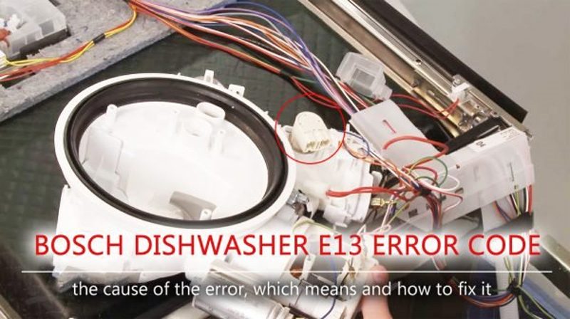 Máy rửa bát Bosch báo lỗi E13